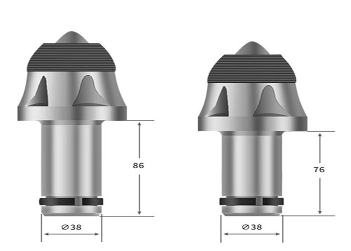 Roadheader Cutting Pick Bits Carbide Bullet Teeth CE ISO SGS Certificated